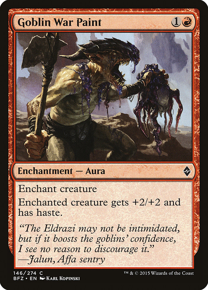 Goblin War Paint [Battle for Zendikar] | Total Play