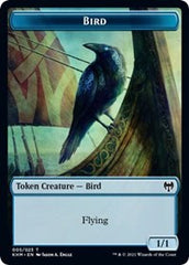 Bird (005) // Soldier Double-Sided Token [Kaldheim Commander Tokens] | Total Play