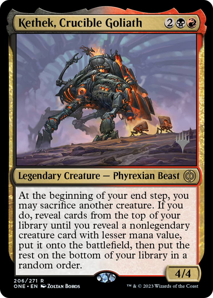 Kethek, Crucible Goliath (Promo Pack) [Phyrexia: All Will Be One Promos] | Total Play