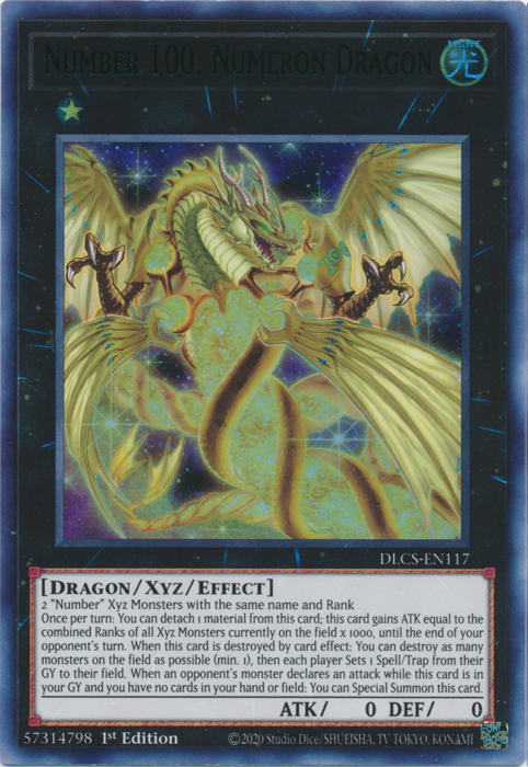 Number 100: Numeron Dragon (Green) [DLCS-EN117] Ultra Rare | Total Play