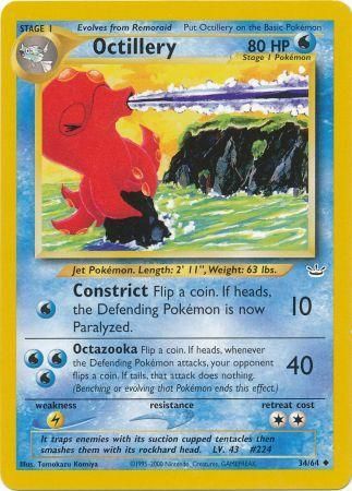 Octillery (34/64) [Neo Revelation Unlimited] | Total Play