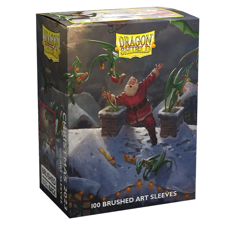 Dragon Shield: Standard 100ct Brushed Art Sleeves - Christmas (2023) | Total Play