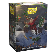Dragon Shield: Standard 100ct Brushed Art Sleeves - Christmas (2023) | Total Play