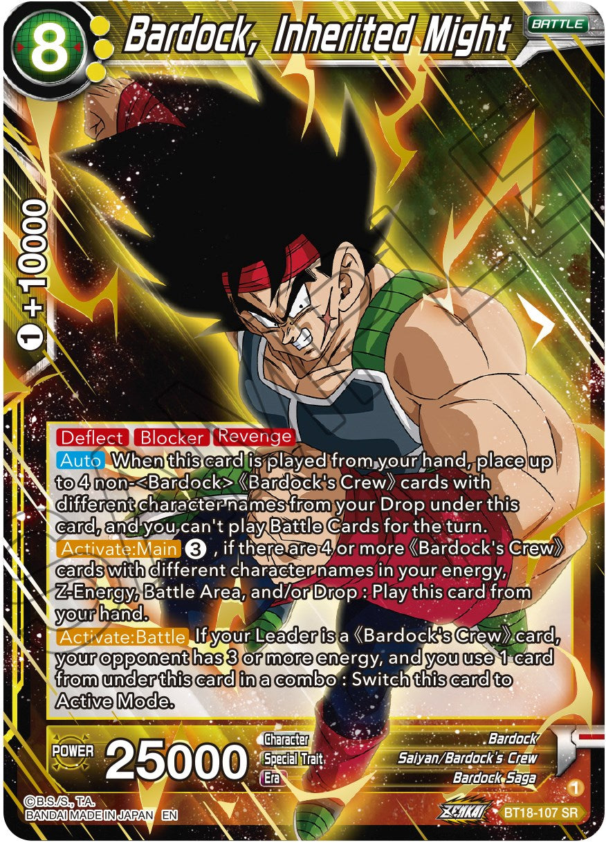 Bardock, Inherited Might (BT18-107) [Dawn of the Z-Legends] | Total Play