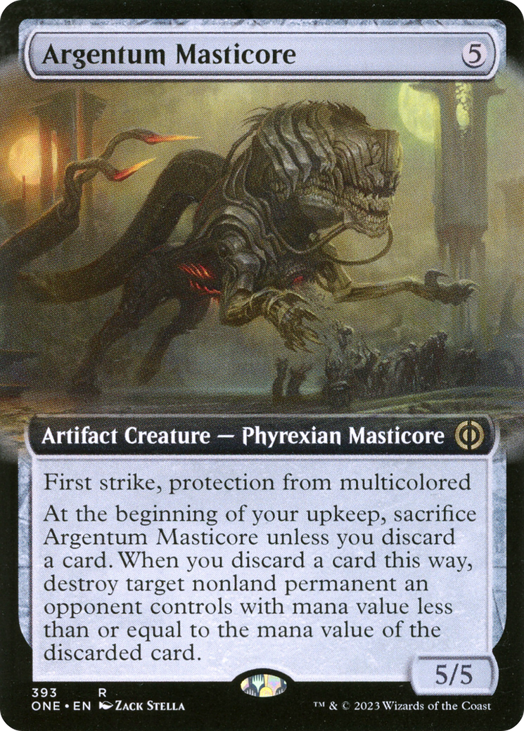 Argentum Masticore (Extended Art) [Phyrexia: All Will Be One] | Total Play