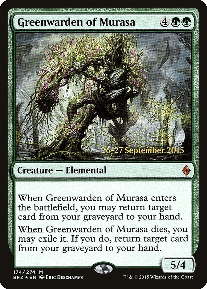 Greenwarden of Murasa [Battle for Zendikar Prerelease Promos] | Total Play