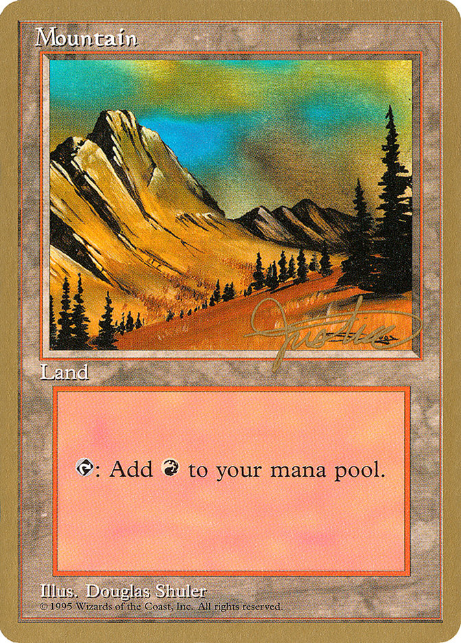 Mountain (mj375) (Mark Justice) [Pro Tour Collector Set] | Total Play