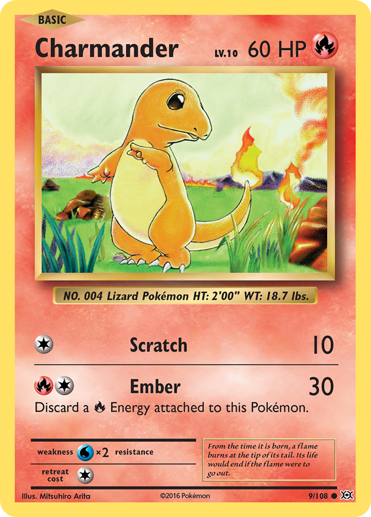 Charmander (9/108) [XY: Evolutions] | Total Play