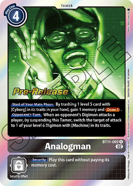 Analogman [BT11-092] [Dimensional Phase Pre-Release Promos] | Total Play