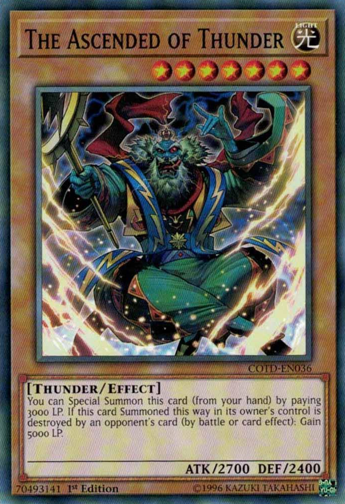 The Ascended of Thunder [COTD-EN036] Short Print | Total Play