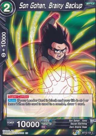 Son Gohan, Brainy Backup (BT12-131) [Vicious Rejuvenation] | Total Play