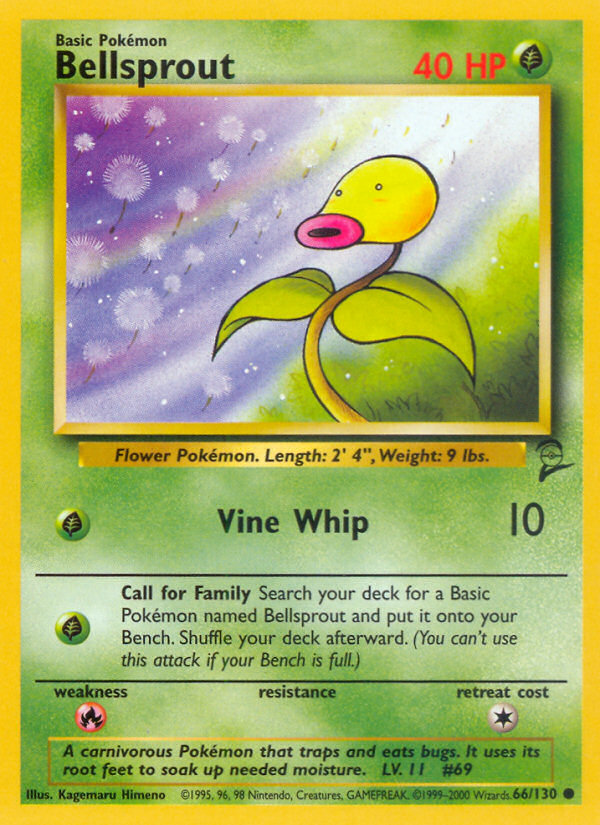 Bellsprout (66/130) [Base Set 2] | Total Play