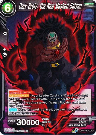 Dark Broly, the New Masked Saiyan (BT11-135) [Vermilion Bloodline 2nd Edition] | Total Play