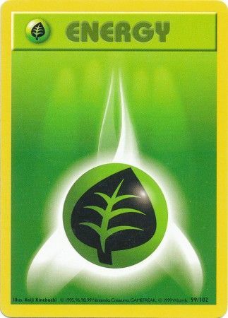 Grass Energy (99/102) [Base Set Shadowless Unlimited] | Total Play