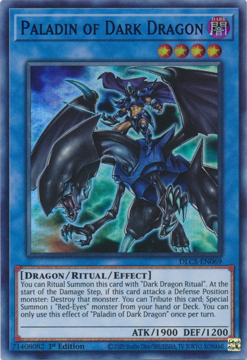 Paladin of Dark Dragon (Blue) [DLCS-EN069] Ultra Rare | Total Play