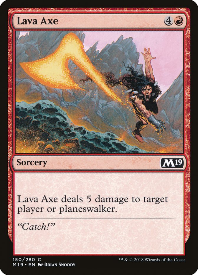 Lava Axe [Core Set 2019] | Total Play