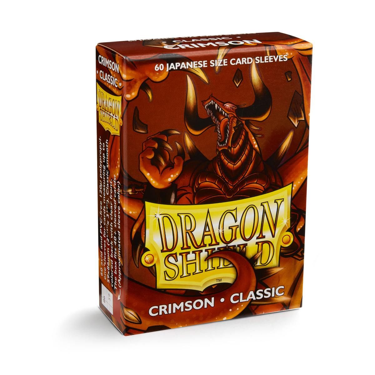 Dragon Shield: Japanese Size 60ct Sleeves - Crimson (Classic) | Total Play