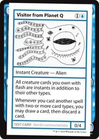 Visitor from Planet Q (2021 Edition) [Mystery Booster Playtest Cards] | Total Play