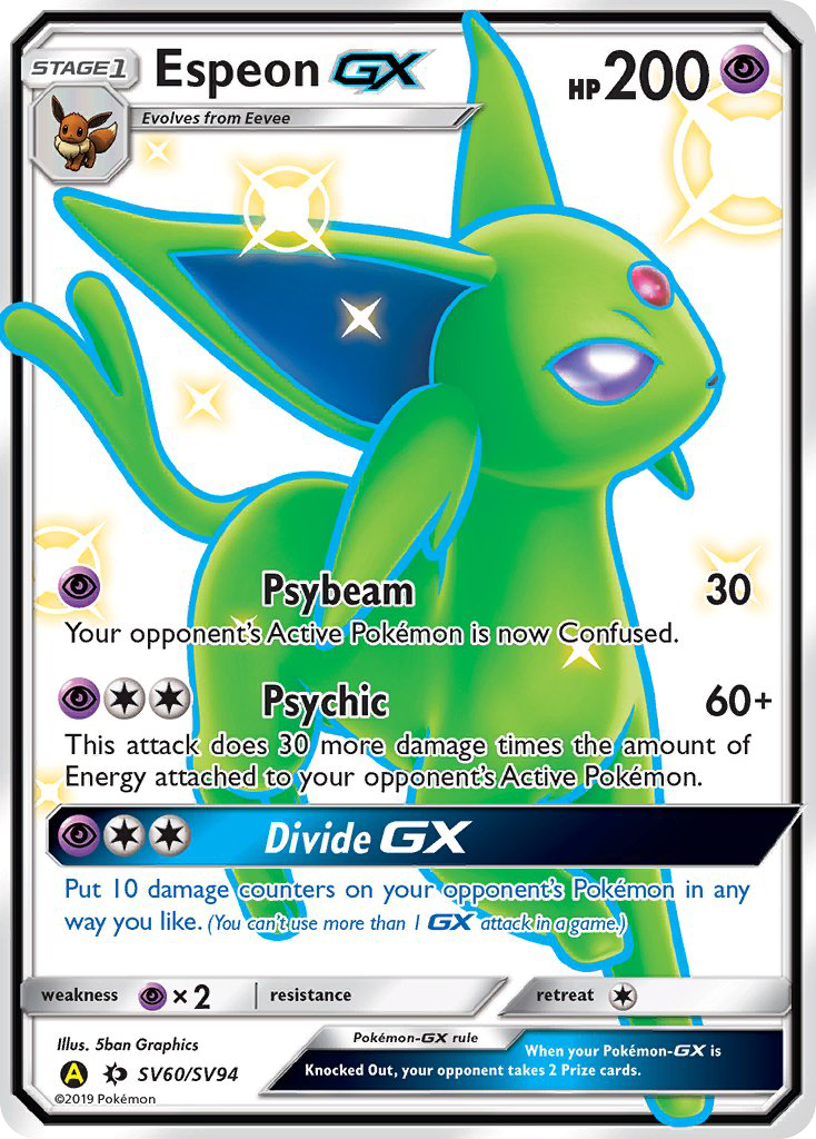 Espeon GX (SV60/SV94) [Sun & Moon: Hidden Fates - Shiny Vault] | Total Play