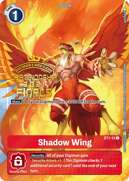 Shadow Wing [ST1-13] (2021 Championship Finals Tamer's Evolution Pack) [Starter Deck: Gaia Red Promos] | Total Play