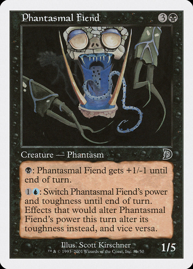 Phantasmal Fiend (Black Background) [Deckmasters] | Total Play