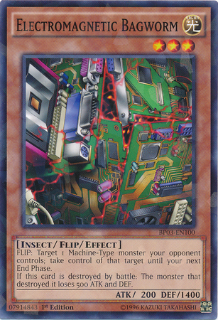 Electromagnetic Bagworm [BP03-EN100] Shatterfoil Rare | Total Play