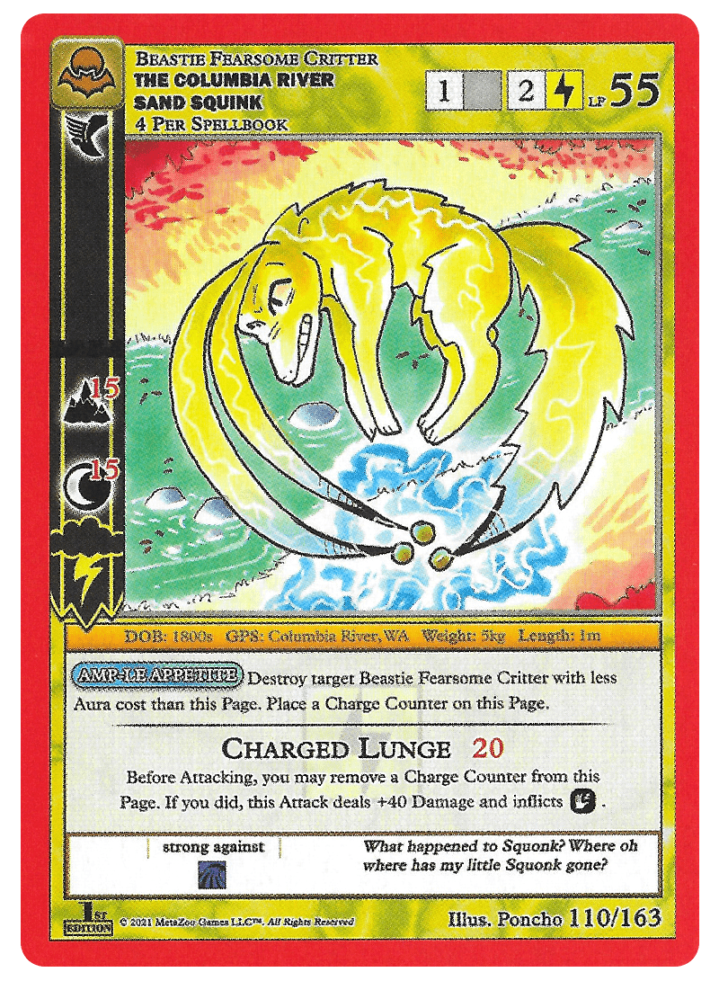 The Columbia River Sand Squink [Cryptid Nation: Nightfall First Edition] | Total Play