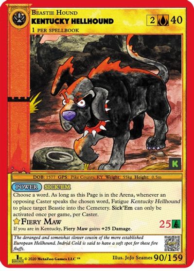 Kentucky Hellhound [Cryptid Nation: Kickstarter Edition] | Total Play
