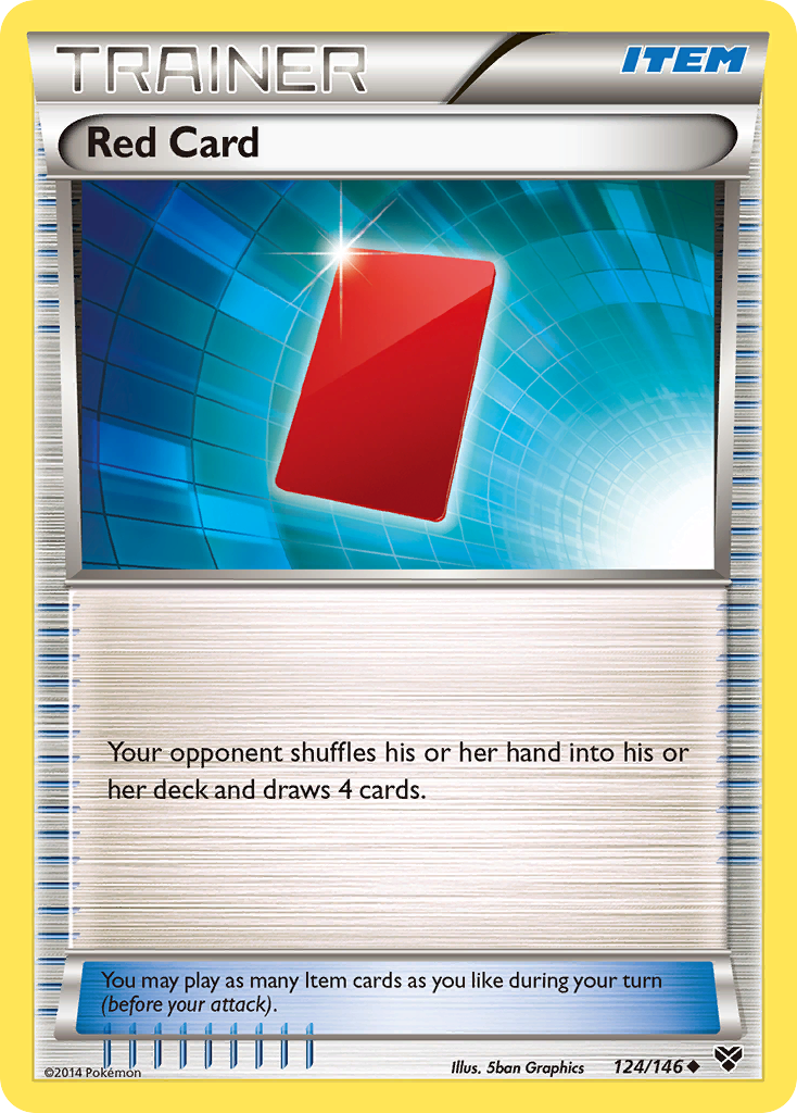 Red Card (124/146) [XY: Base Set] | Total Play