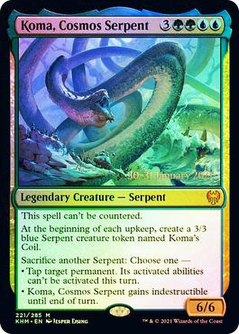 Koma, Cosmos Serpent [Kaldheim Prerelease Promos] | Total Play