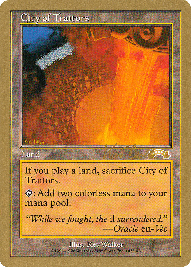 City of Traitors (Kai Budde) [World Championship Decks 1999] | Total Play