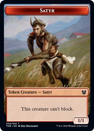 Satyr // Goblin Construct Double-Sided Token [Challenger Decks 2021 Tokens] | Total Play