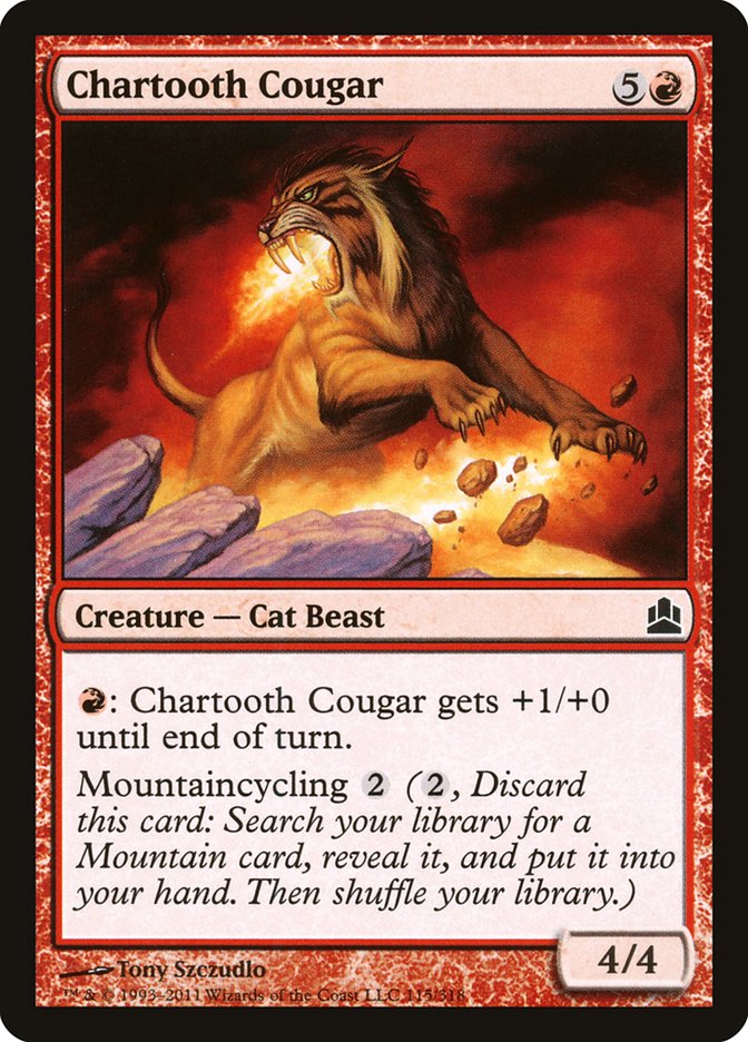 Chartooth Cougar [Commander 2011] | Total Play