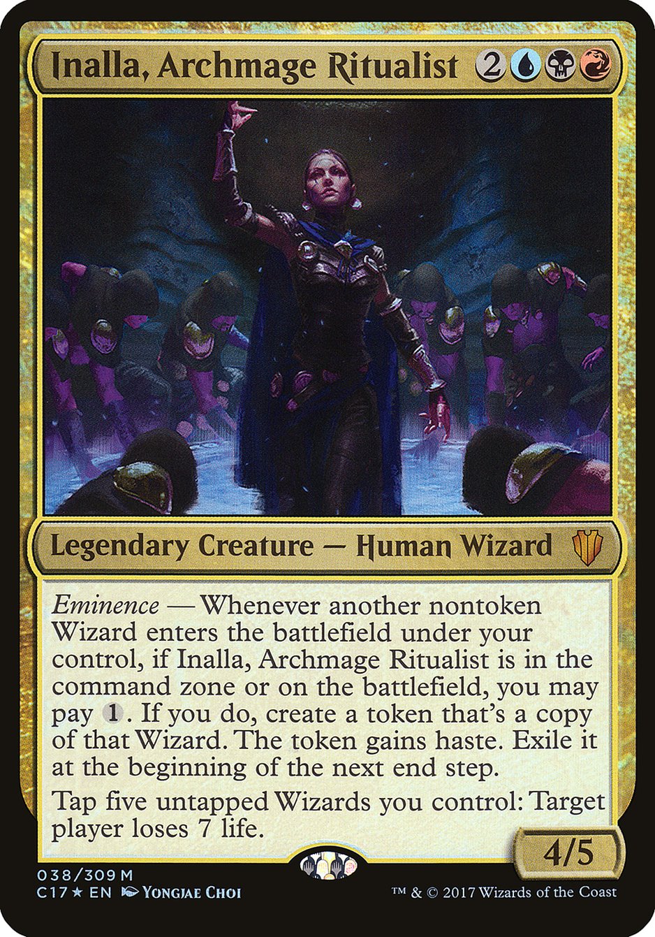 Inalla, Archmage Ritualist (Oversized) [Commander 2017 Oversized] | Total Play