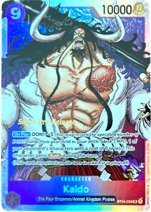 Kaido (001) [Super Pre-Release Starter Deck: Animal Kingdom Pirates] | Total Play