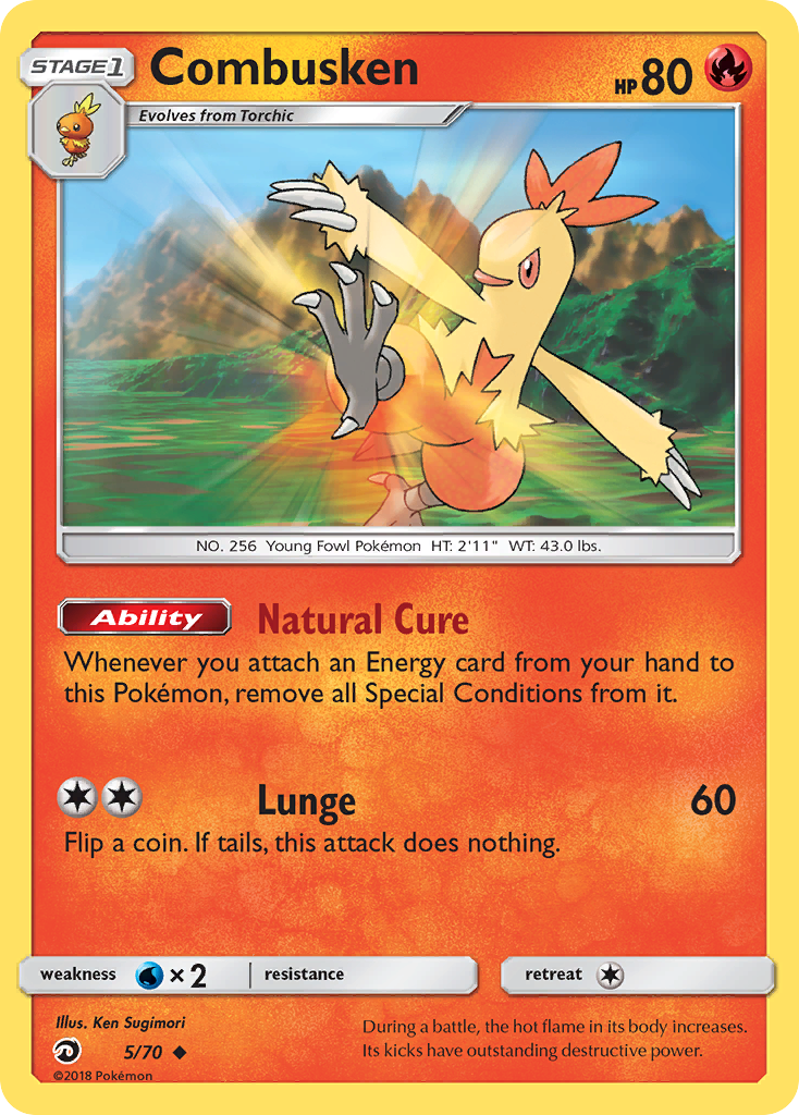 Combusken (5/70) [Sun & Moon: Dragon Majesty] | Total Play