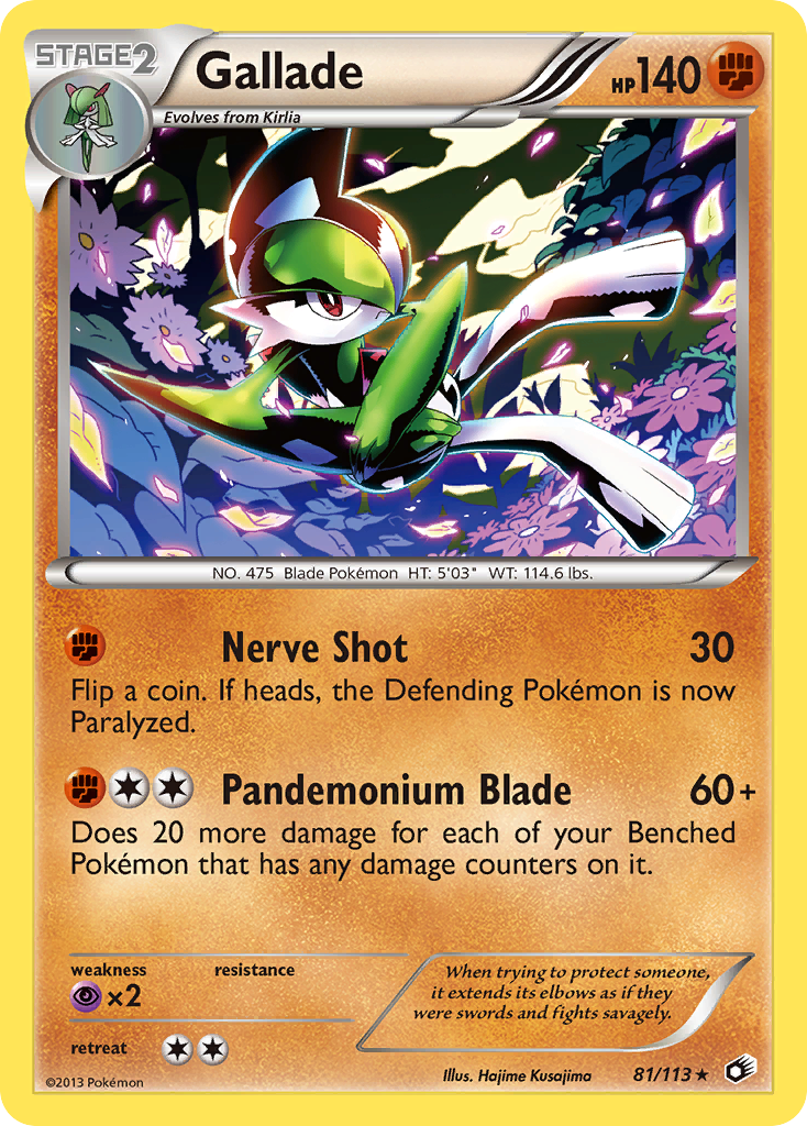 Gallade (81/113) [Black & White: Legendary Treasures] | Total Play