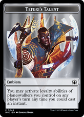 Elemental (9) // Teferi's Talent Emblem Double-Sided Token [March of the Machine Tokens] | Total Play