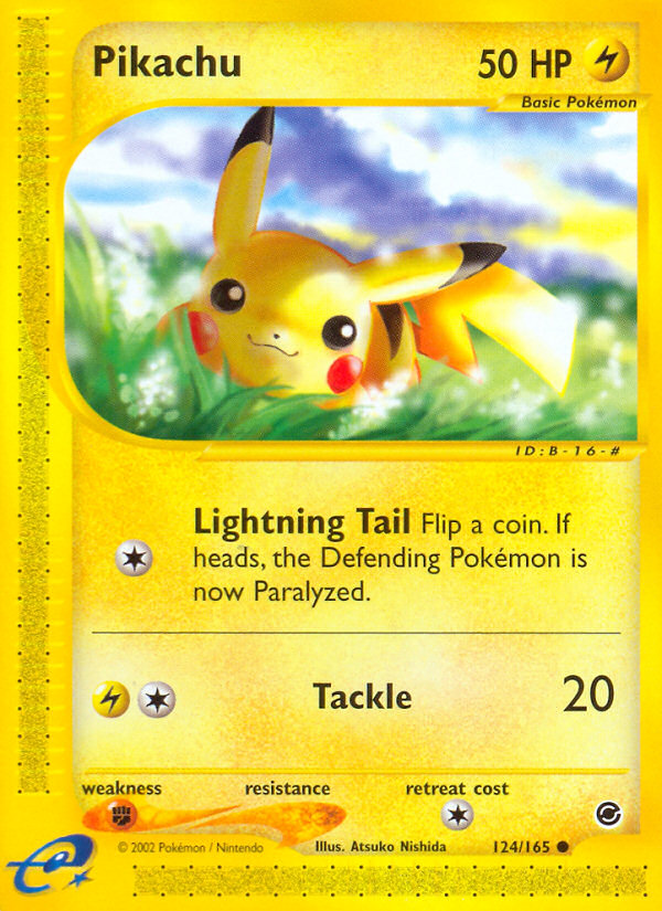 Pikachu (124/165) [Expedition: Base Set] | Total Play