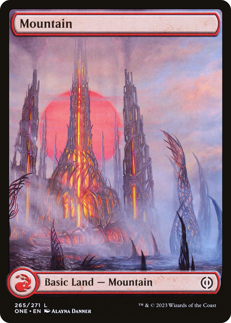 Mountain (265) (Full-Art) [Phyrexia: All Will Be One] | Total Play