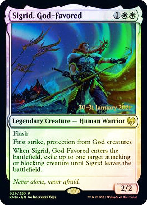 Sigrid, God-Favored [Kaldheim Prerelease Promos] | Total Play