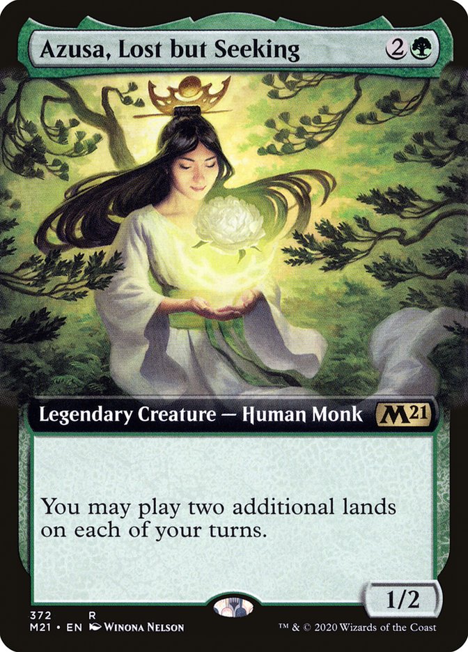 Azusa, Lost but Seeking (Extended Art) [Core Set 2021] | Total Play