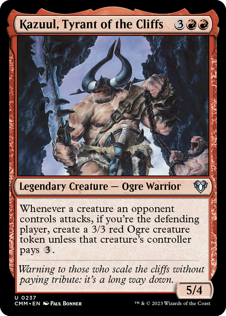 Kazuul, Tyrant of the Cliffs [Commander Masters] | Total Play