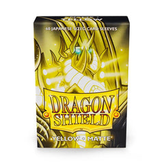 Dragon Shield: Japanese Size 60ct Sleeves - Yellow (Matte) | Total Play