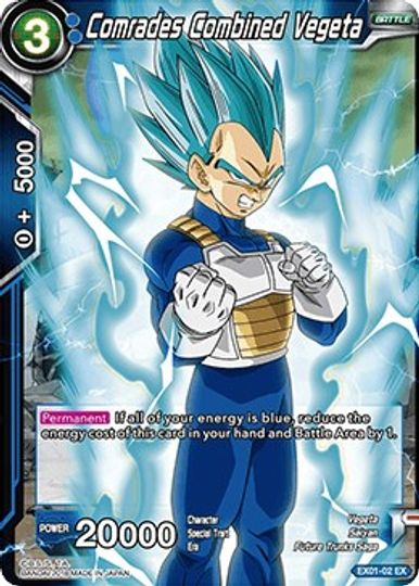 Comrades Combined Vegeta (EX01-02) [Mighty Heroes] | Total Play