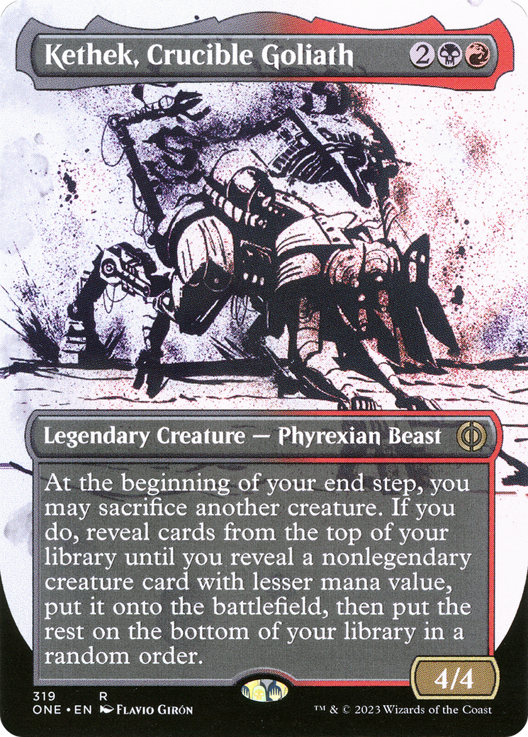 Kethek, Crucible Goliath (Borderless Ichor) [Phyrexia: All Will Be One] | Total Play