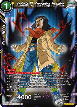 Android 17, Conceding to Union (BT14-107) [Cross Spirits] | Total Play