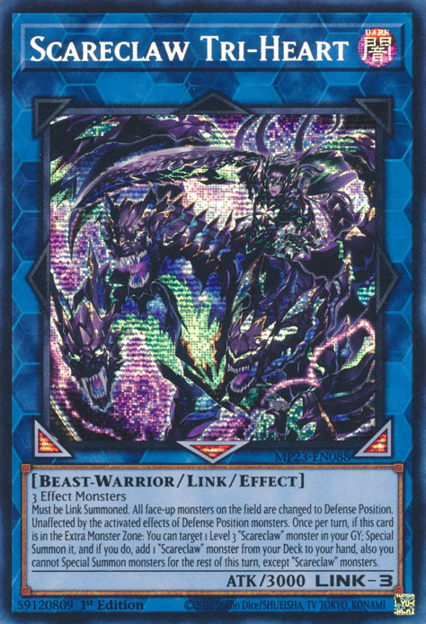 Scareclaw Tri-Heart [MP23-EN088] Prismatic Secret Rare | Total Play