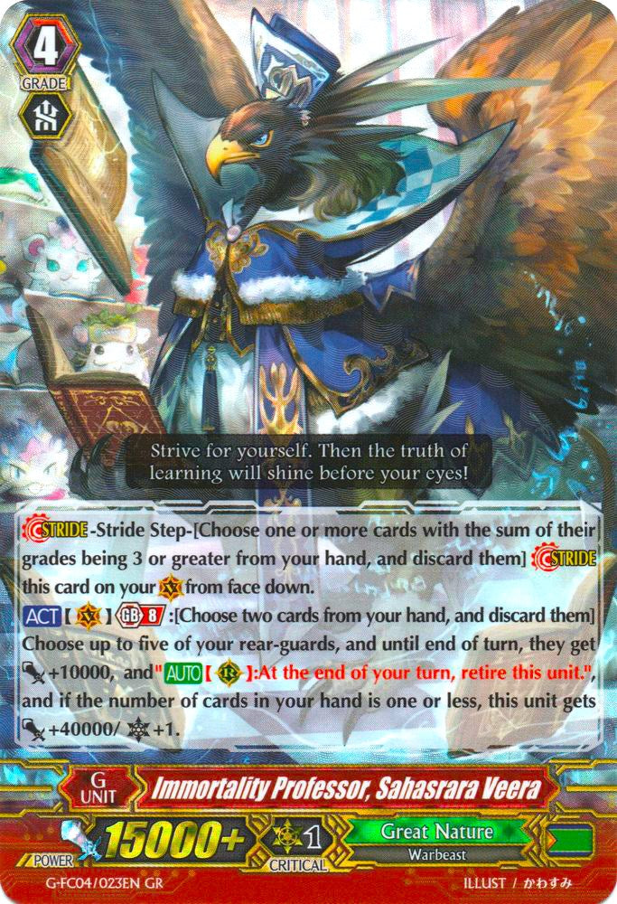 Immortality Professor, Sahasrara Veera (G-FC04/023EN) [Fighters Collection 2017] | Total Play