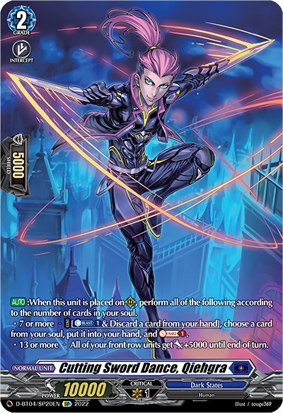 Cutting Sword Dance, Qiehgra (D-BT04/SP20EN) [Awakening of Chakrabarthi] | Total Play